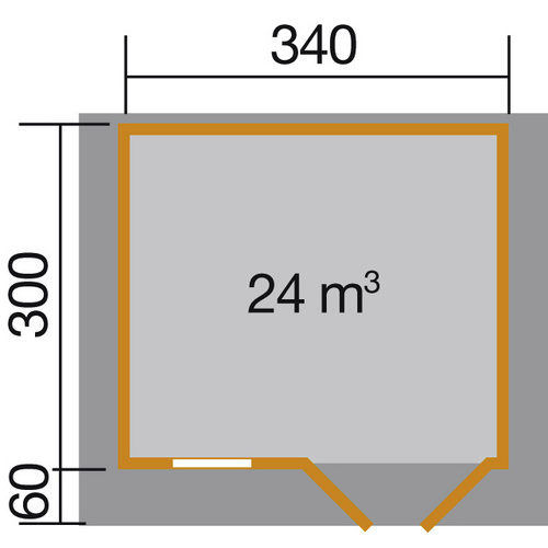 WEKA Gartenhaus »109 Gr.2«, Holz, BxHx...