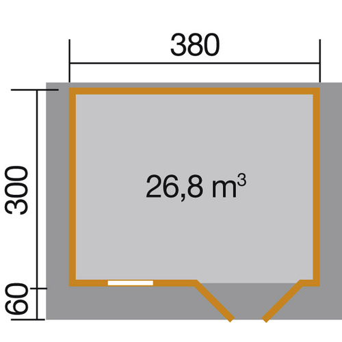 WEKA Gartenhaus »111 Gr.2«, Holz, BxHx...