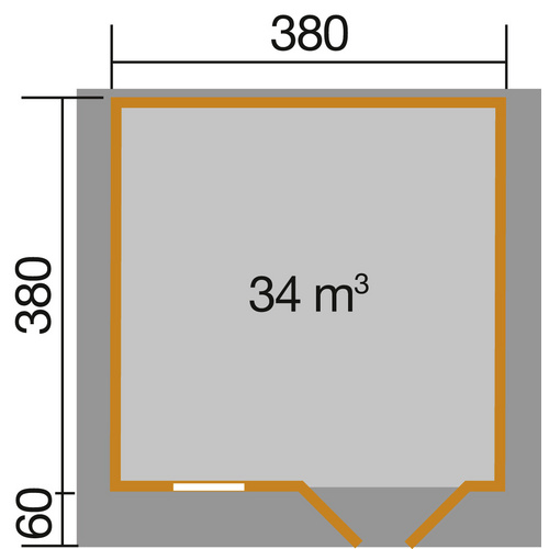 WEKA Gartenhaus »111 Gr.3«, Holz, BxHx...