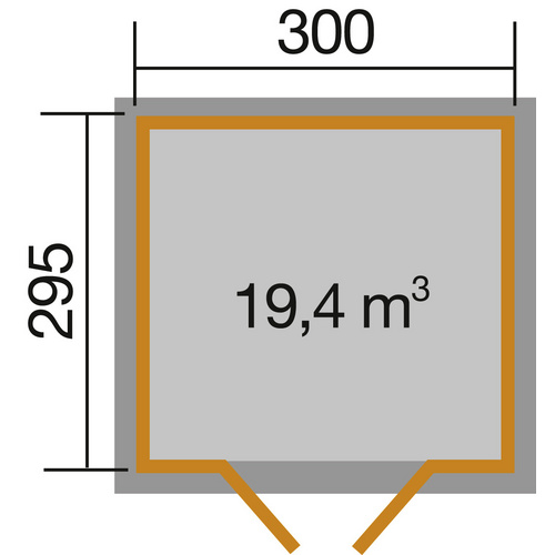 WEKA Gartenhaus »122 Gr.5«, Holz, BxHx...