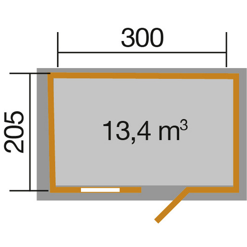 WEKA Gartenhaus »123 Gr.3«, Holz, BxHx...
