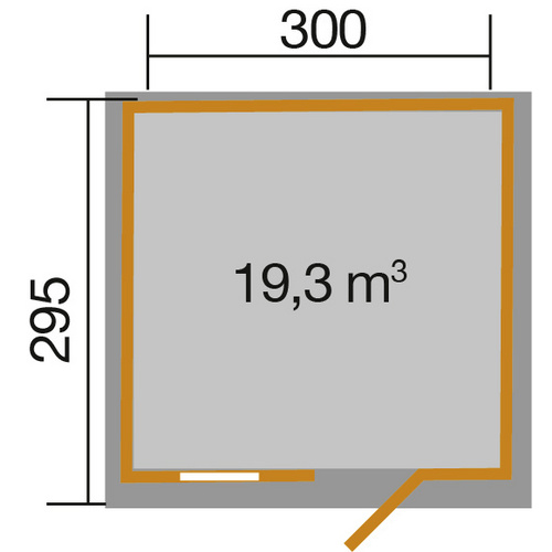 WEKA Gartenhaus »123 Gr.5«, Holz, BxHx...