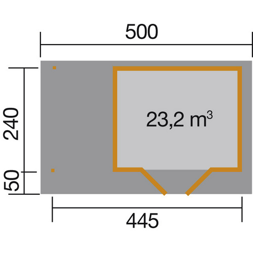 WEKA Gartenhaus »126 Plus Gr.1 A«, Hol...