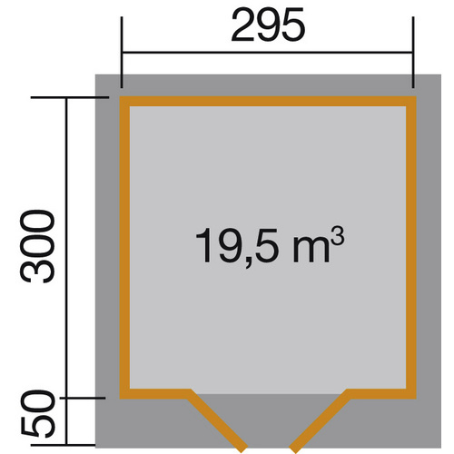 WEKA Gartenhaus »126 Plus Gr.3«, Holz,...