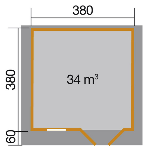 WEKA Gartenhaus »136 Gr.2«, Holz, BxHx...