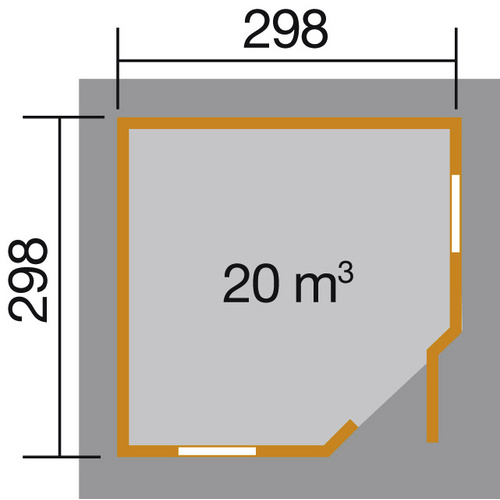 WEKA Gartenhaus »Gartenhaus 149 5-Eck G...