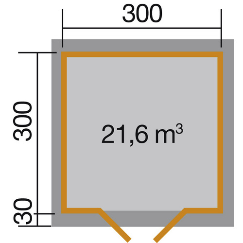 WEKA Gartenhaus »158 Gr.1«, Holz, BxHx...