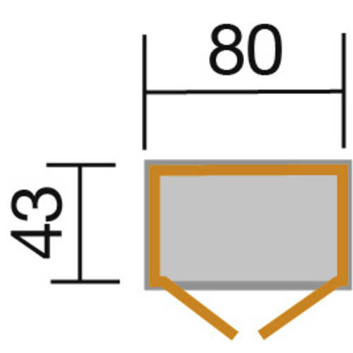 WEKA Gerätehaus, BxHxT: 88 x 160 x 50 c...