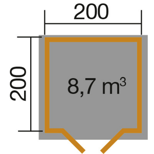 WEKA Fußboden, BxT: 200 x 200 cm, Ficht...