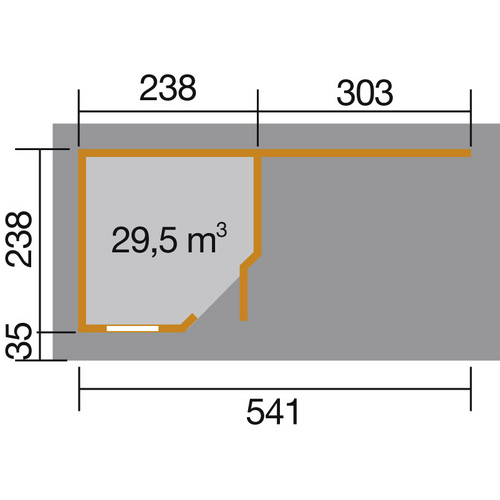 WEKA Gartenhaus »213 Plus B Gr.1«, Hol...