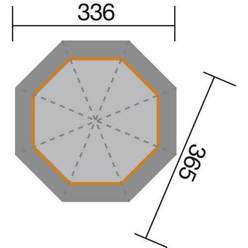 WEKA Sitzlaube, achteckig|zeltdach, acht...