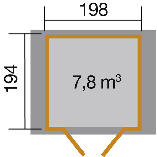 WEKA Gartenhaus »Gartenhaus 316 Gr.2«,...