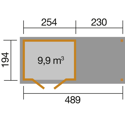 WEKA Gartenhaus »321 B Gr.2«, Holz, Bx...