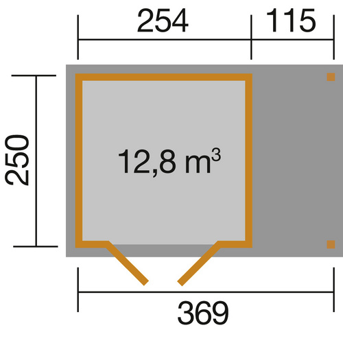 WEKA Gartenhaus »321 A Gr.3«, Holz, Bx...