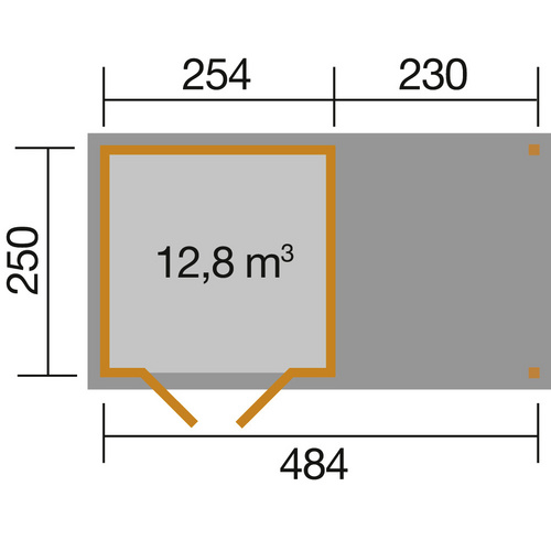 WEKA Gartenhaus »321 B Gr.3«, Holz, Bx...