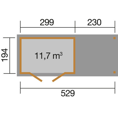 WEKA Gartenhaus »321 B Gr.4«, Holz, Bx...