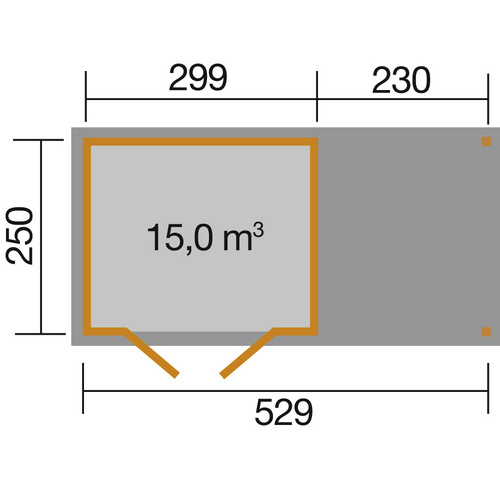 WEKA Gartenhaus »321 B Gr.5«, Holz, Bx...