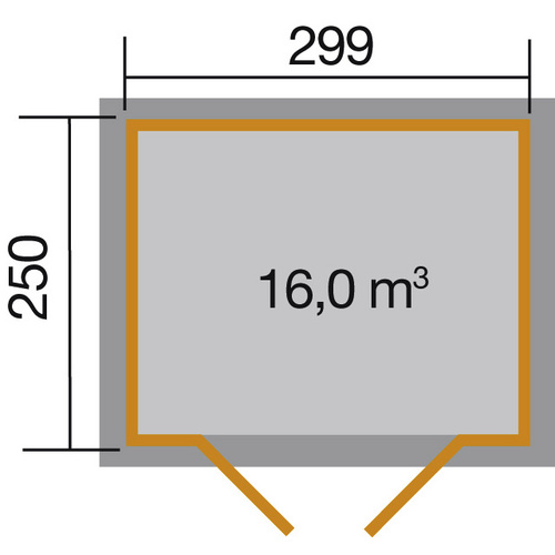 WEKA Gartenhaus »323 Gr.4«, Holz, BxHx...