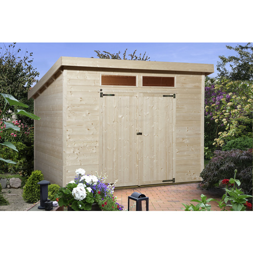 Weka Holz-Gartenhaus Triest Plus B Natur 299 cm x 250 cm