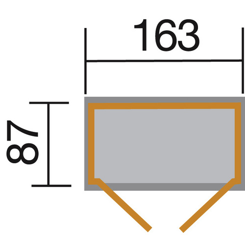 WEKA Gerätehaus, BxHxT: 185 x 216 x 105...