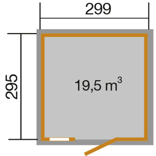 WEKA Gartenhaus »Schwedenhaus Gr.2«, H...