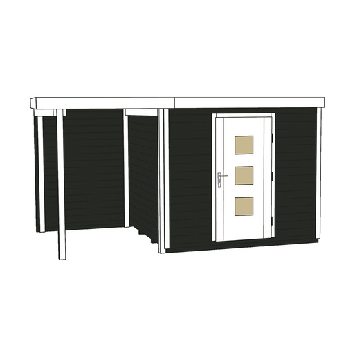 WEKA Gartenhaus »413 A Gr.1«, Holz, Bx...