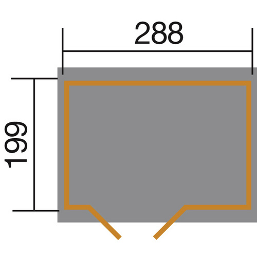 WEKA Gartenhaus »607 A«, Holz, BxHxT: ...