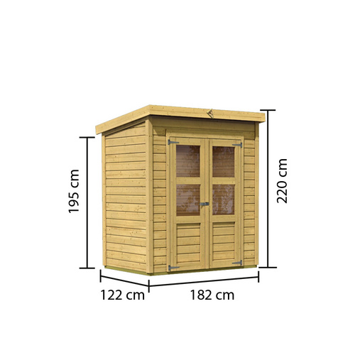 KARIBU Gartenhaus »Merseburg«, BxT: 18...