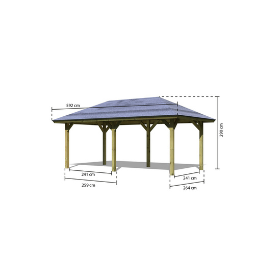 KARIBU Carport »Pavillon Carport«, Au...