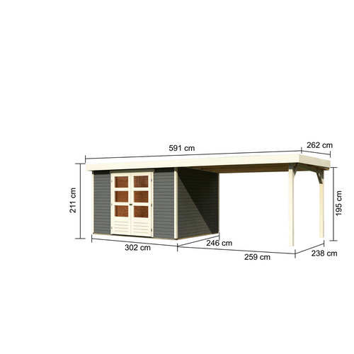 KARIBU Gartenhaus »Askola« (RABATT 10%) | Restposten 10% Rabatt KARIBU Gartenhaus »Askola« (RABATT 10%) | Restposten 10% Rabatt