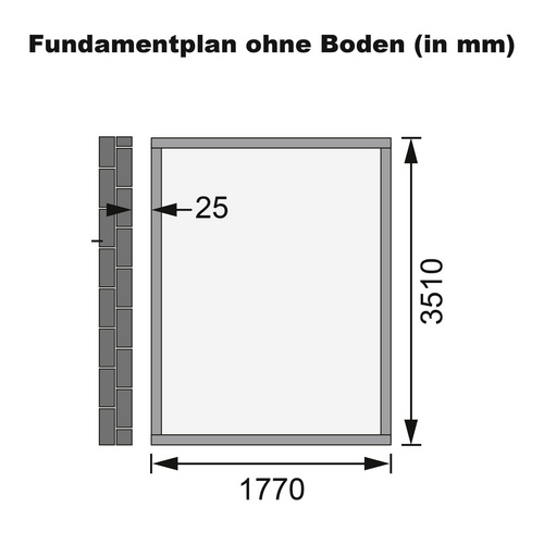 KARIBU Gartenhaus »Waabs 4«, BxT: 200 ...