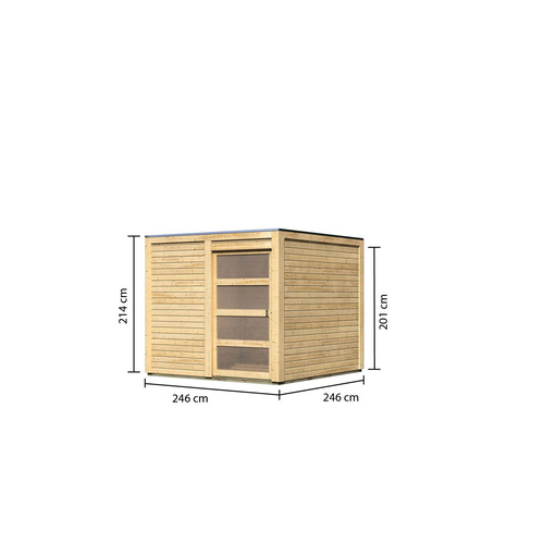 KARIBU Gartenhaus »Karby 1«, BxT: 246 ...