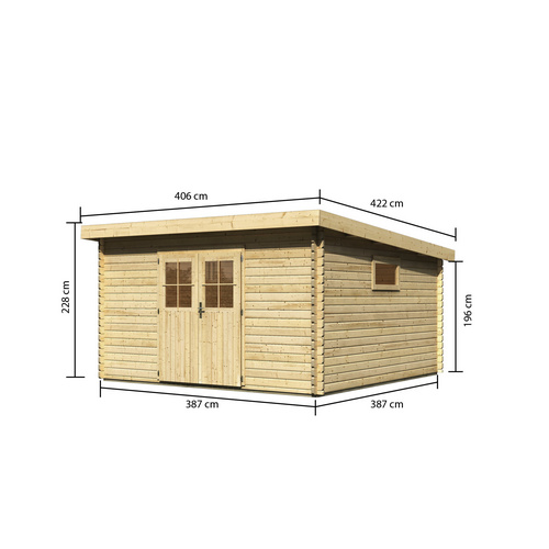 KARIBU Gartenhaus »Tating«, BxT: 406 x...