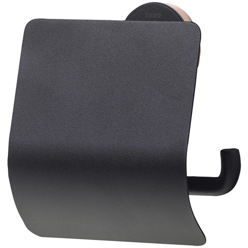 Tiger Toilettenpapierhalter mit Deckel Urban Schwarz