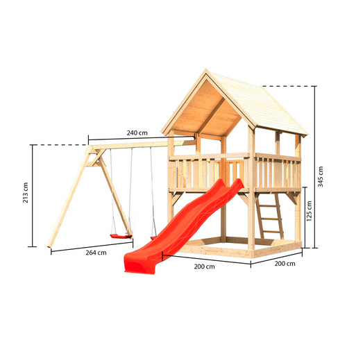 KARIBU Spielanlage »Luis« - braun...