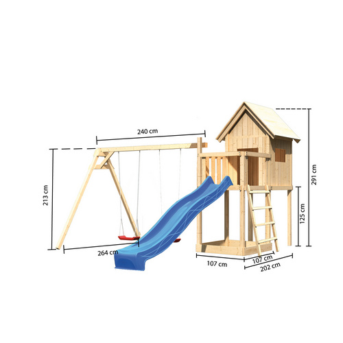 KARIBU Spielanlage »Frieda« - braun...