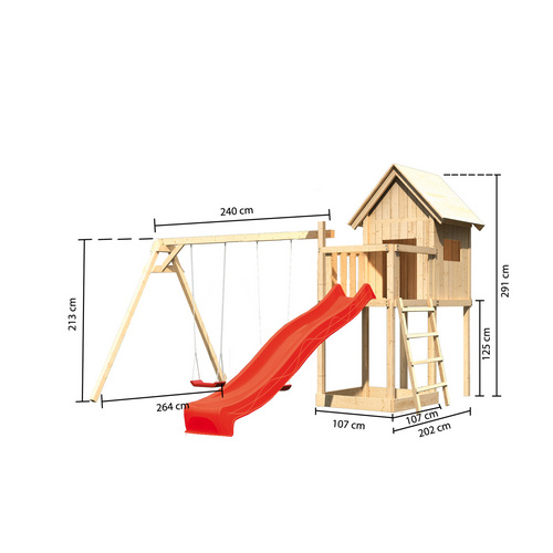 KARIBU Spielanlage »Frieda« - braun...