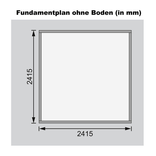 KARIBU Gartenhaus »Amberg 4«, BxT: 272...