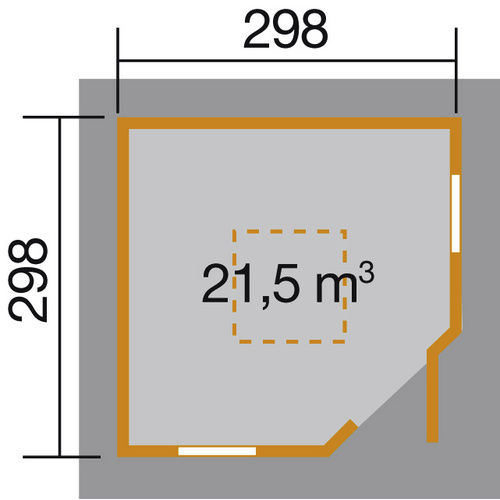 WEKA Gartenhaus »149 5-Eck«, Holz, BxH...