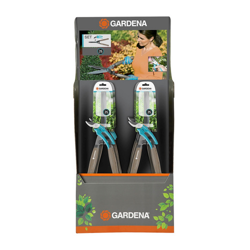 Thumbnail - GARDENA Heckenschere »NatureCut«, Edelstahl, Klinge mit Antihaftbeschichtung, Schneidsystem: Wellenschliff - grau