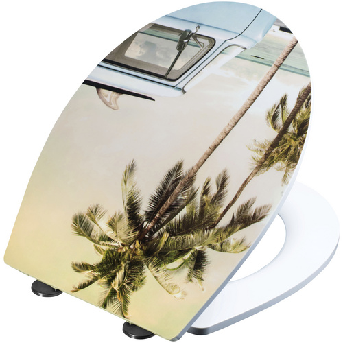 CORNAT WC-Sitz WC-Sitz RETRO BUS (Packung), Duroplast Slim-WC-Sitz RETRO BUS
