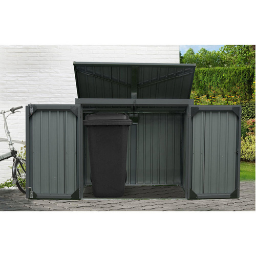 Westmann Mülltonnenbox, aus Stahlblech,... Westmann Mülltonnenbox, aus Stahlblech,...