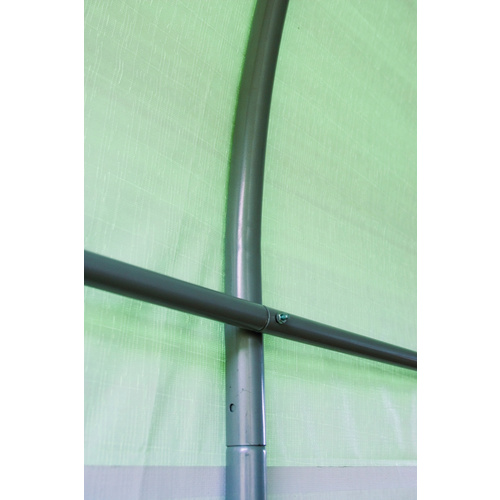 SHELTERLOGIC Gartenhaus »Zeltgarage«, Kunststoff, BxHxT: 240 x 240 x 240 cm (Außenmaße inkl. Dachüberstand) - grau