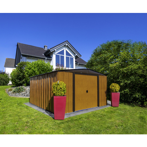 Spacemaker Metallgerätehaus Woodlake 10x12 313 x 185 x 370 cm, holzoptik