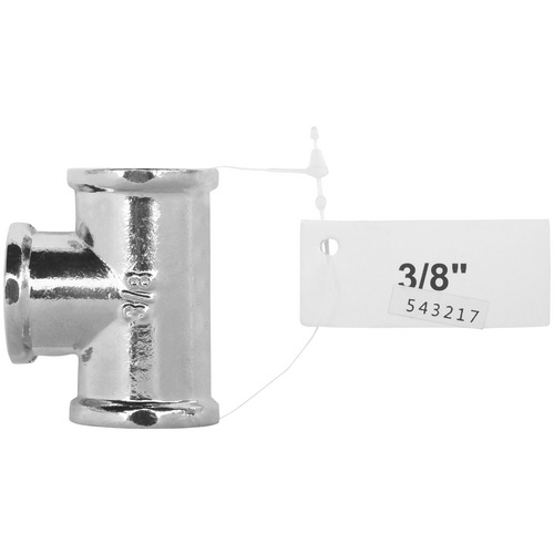 Thumbnail - CORNAT T-Stück, Messing, Innengewinde: 3/8" - silberfarben