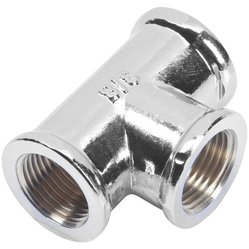 Thumbnail - CORNAT T-Stück, Messing, Innengewinde: 3/8" - silberfarben