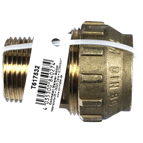 Thumbnail - CORNAT Pressverschraubung, Messing, goldfarben, 32 mm