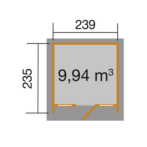 WEKA Gartenhaus »Design 263 Gr.1«, Hol...