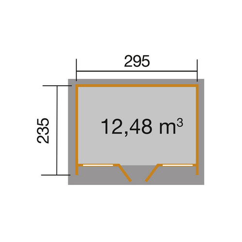 WEKA Gartenhaus »Design 263 Gr.2«, Hol...