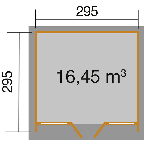 WEKA Gartenhaus »Design 263 Gr.3«, Hol...